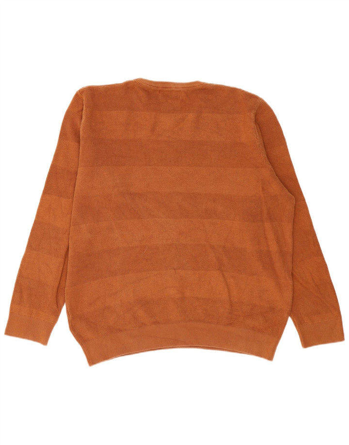 Ανδρικό πουλόβερ Marks & Spencer Crew Neck Jumper XL Καφέ βαμβακερό