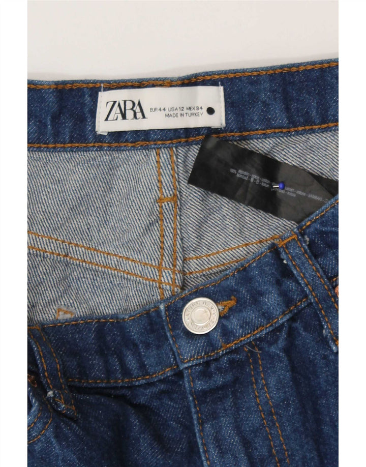 Zara Γυναικείο Τζιν μποτάκι EU 44 XL W34 L27 Μπλε βαμβακερό