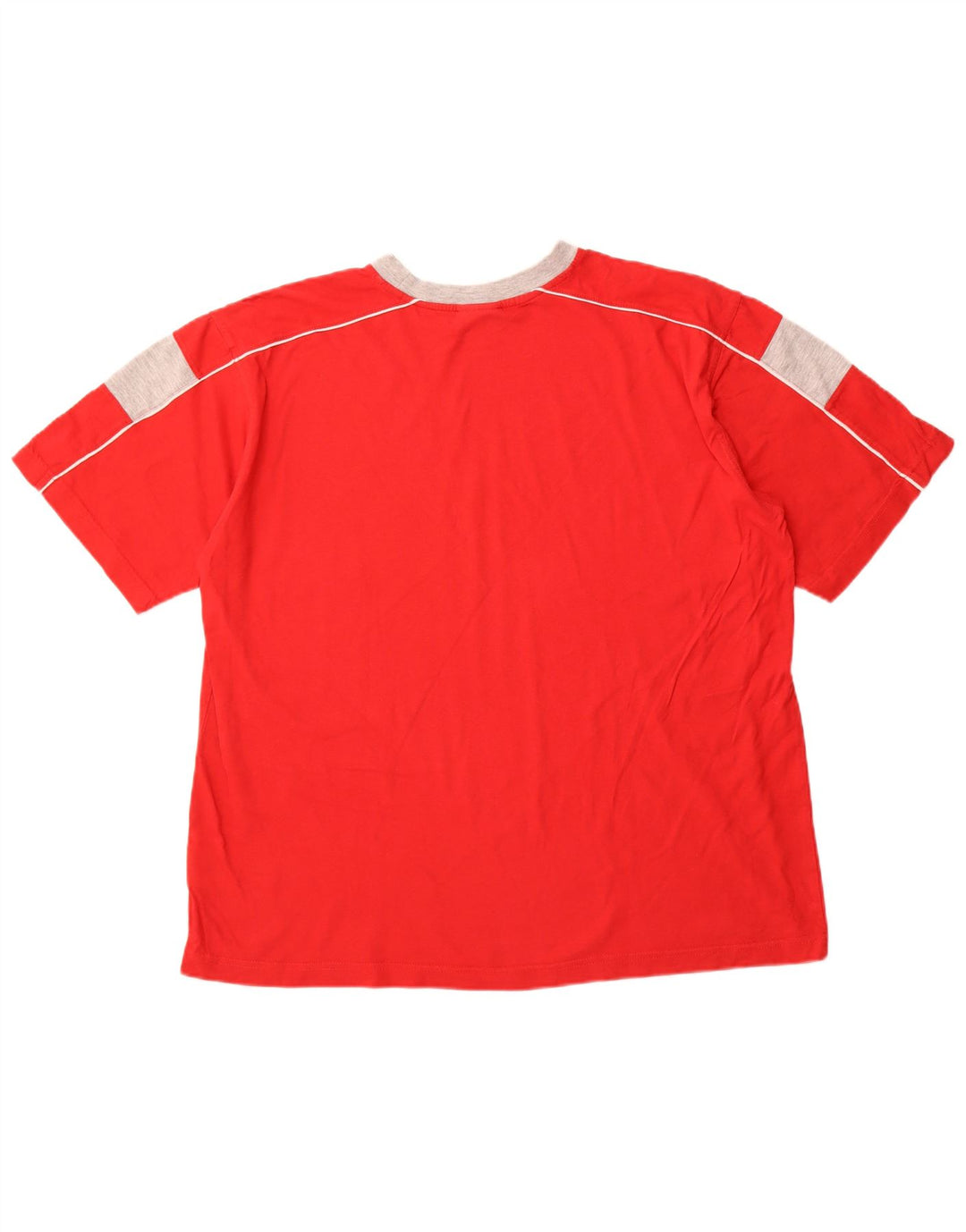 Ανδρικό T-Shirt REEBOK Top XL Red Colourblock Βαμβακερό