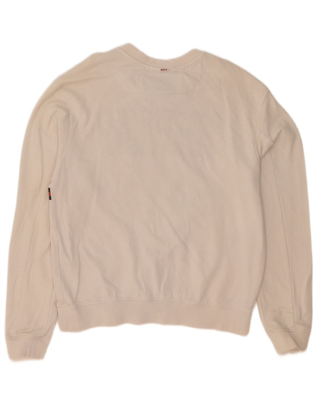 Replay Γυναικείο Γραφικό Φούτερ Jumper UK 14 Μεσαίο λευκό βαμβακερό
