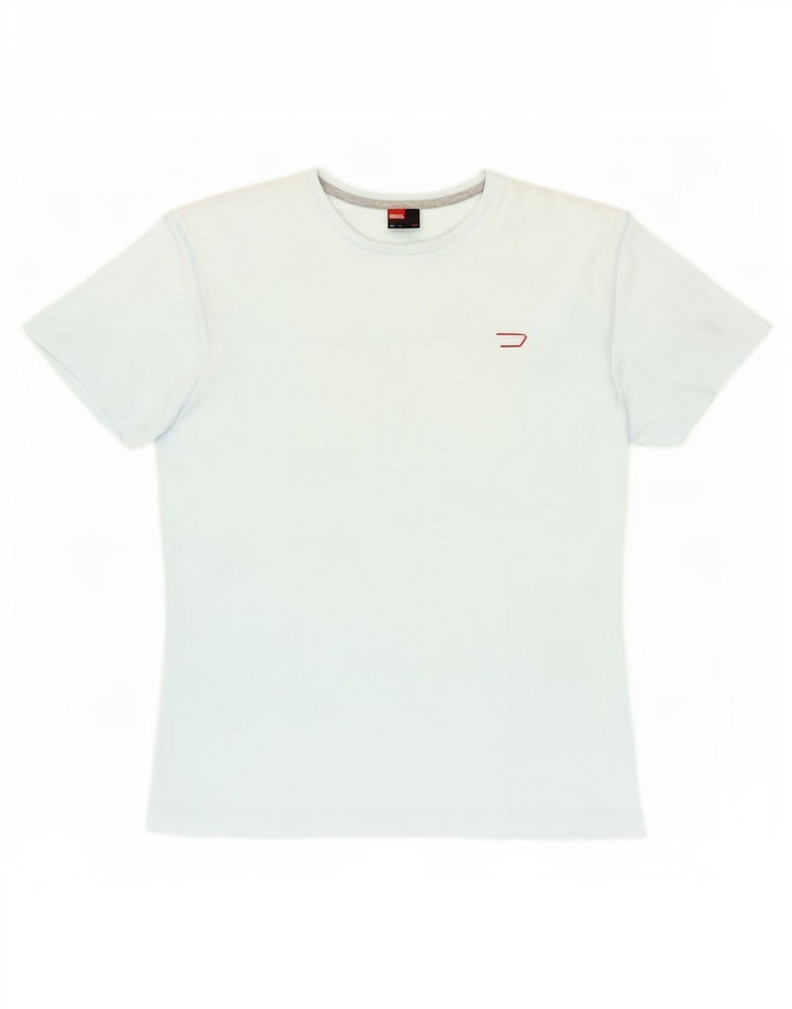 Ανδρικό T-Shirt Diesel Top από μεσαίο μπλε βαμβακερό
