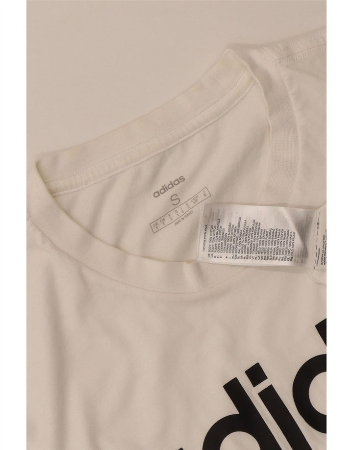 Ανδρικό γραφικό T-Shirt Adidas Top Μικρό λευκό βαμβακερό