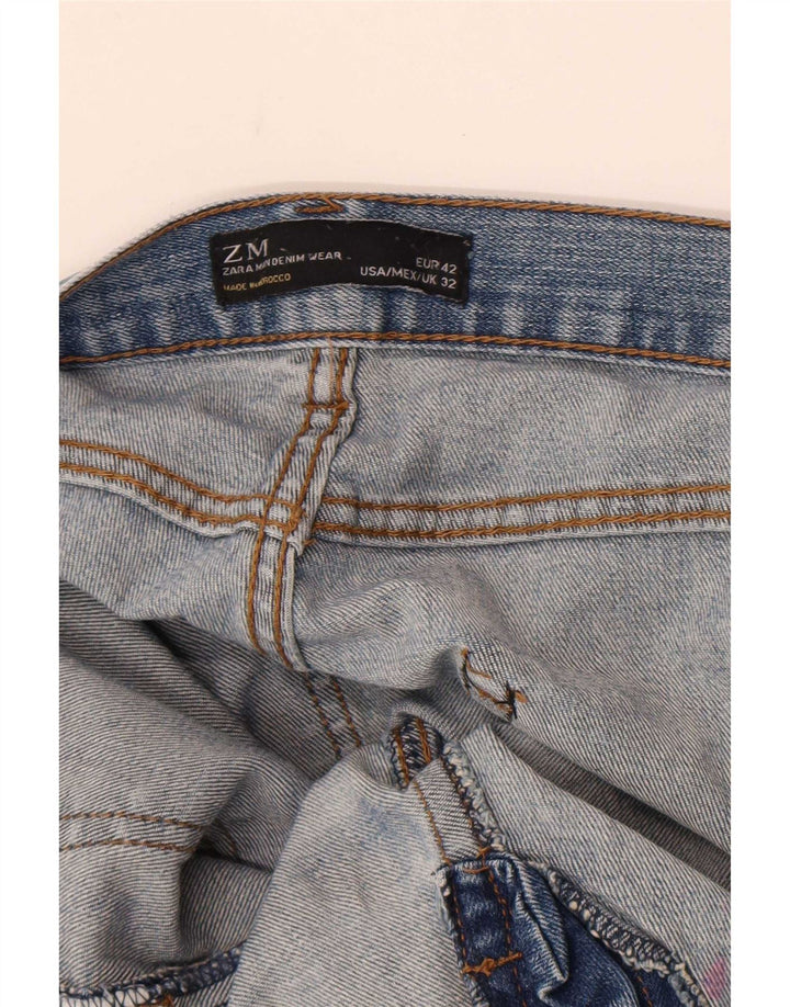 Zara Ανδρικό Slim Jeans EU 42 Large W32 L34 Blue