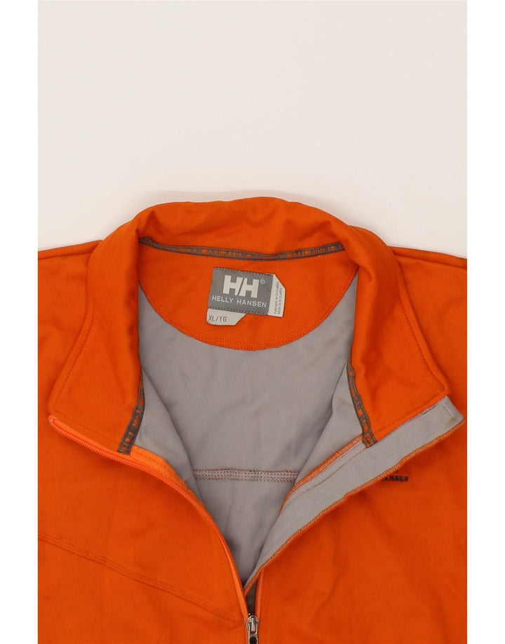 HELLY HANSEN Mens Tracksuit Top Jacket XL Orange Polyester Vintage Helly Hansen and Second-Hand Helly Hansen from Messina Hembry 