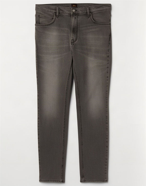 Lee Mens Rider Slim Straight Jeans W36 L32 Γκρι βαμβακερό
