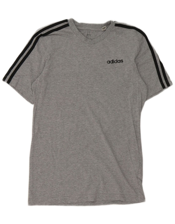 Ανδρικό T-Shirt Adidas Top Μικρό γκρι βαμβακερό