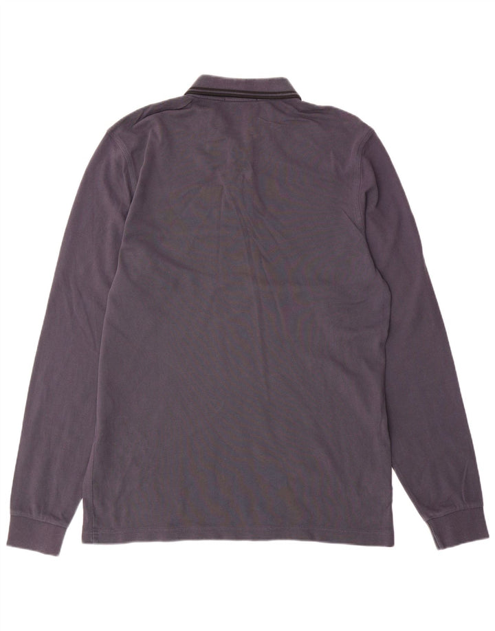 Fred Perry Ανδρικό μακρυμάνικο πουκάμισο polo μεγάλο γκρι βαμβακερό