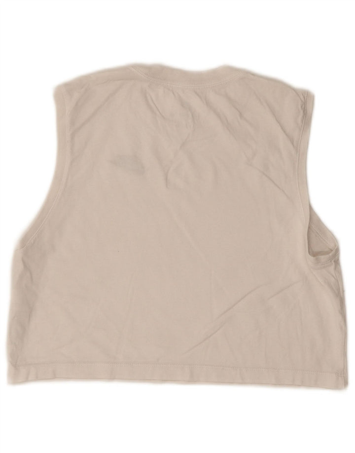 Γυναικείο γιλέκο Nike Crop UK 6 XS λευκό βαμβακερό