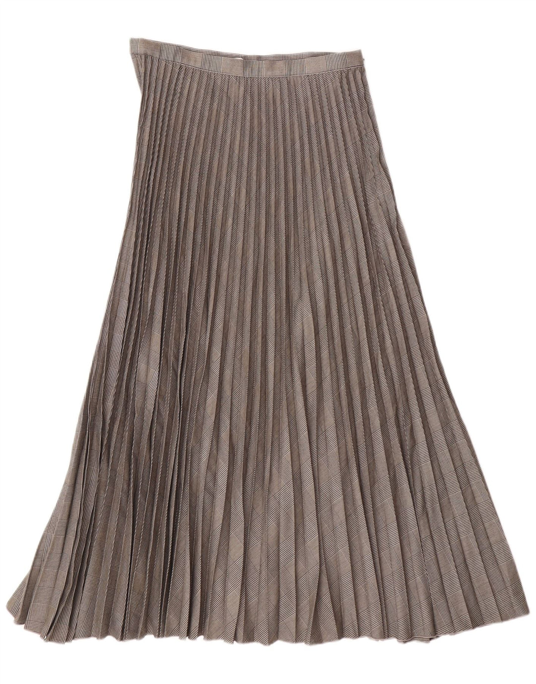 H&M γυναικεία φούστα πλισέ με μαχαίρι EU 38 Medium W28 Grey Houndstooth Polyester