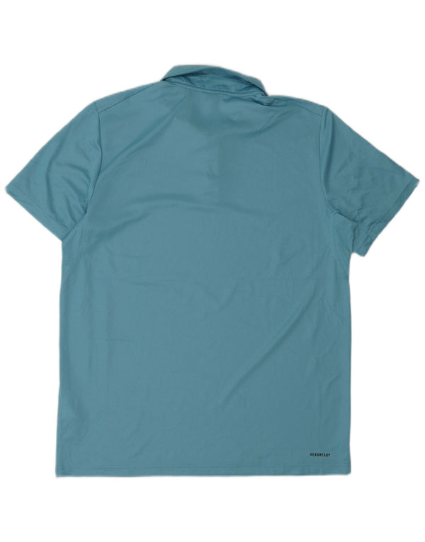 Adidas Ανδρικό πουκάμισο Aeroready Polo Medium Blue Polyester