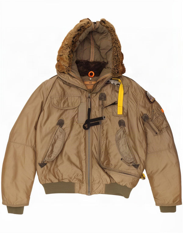 Parajumpers Ανδρικό μπουφάν με κουκούλα με λεπτή επένδυση UK 38 Medium Khaki Polyamide