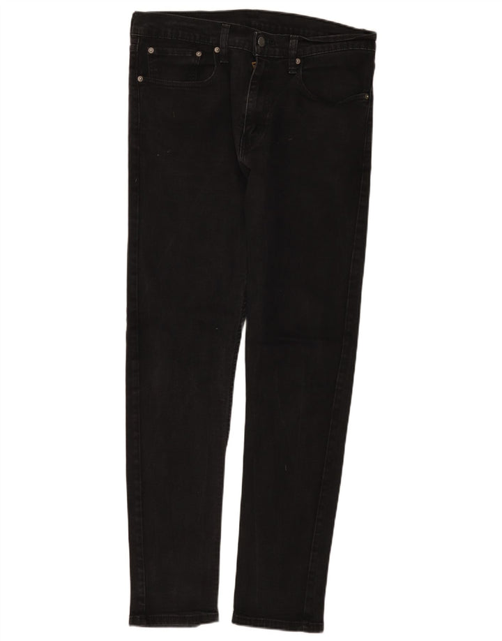 Levi's Mens 512 Slim Tapered Jeans W34 L32 Μαύρο