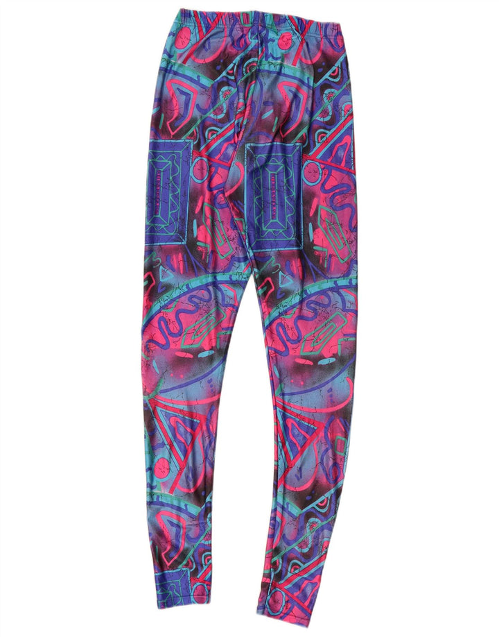 VINTAGE Γυναικείο Κολάν UK 6 XS Πολύχρωμο Γεωμετρικό