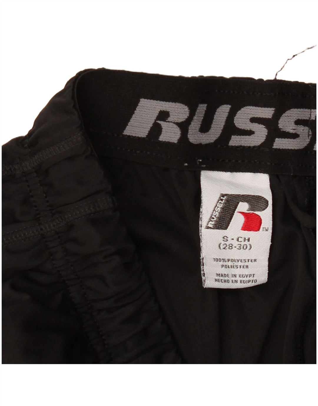 RUSSELL ATHLETIC Ανδρικό αθλητικό σορτς Dri-Power Μικρό μαύρο πολυεστέρα