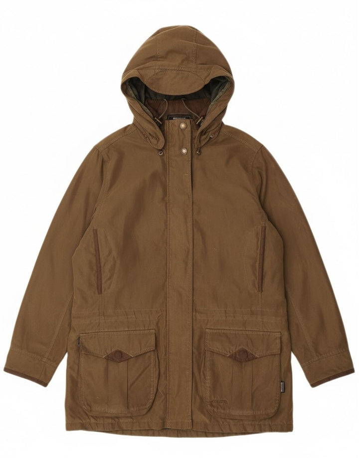 Musto γυναικείο μπουφάν Parka με φερμουάρ UK 16 Large Khaki Polyester Classic