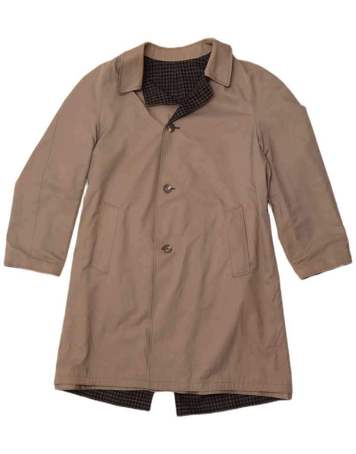 DIOLEN Ανδρική αναστρέψιμη καμπαρντίνα UK 40 Large Grey Check Polyester