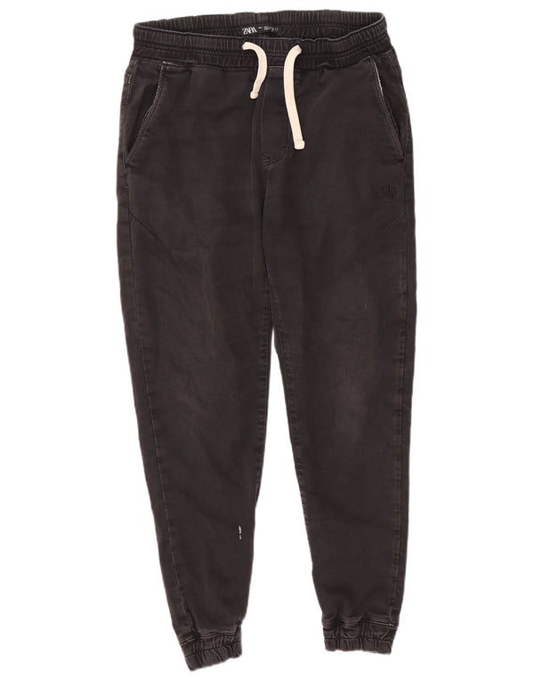Zara Ανδρικό παντελόνι Joggers Chino Large W32 L27 Μαύρο βαμβακερό