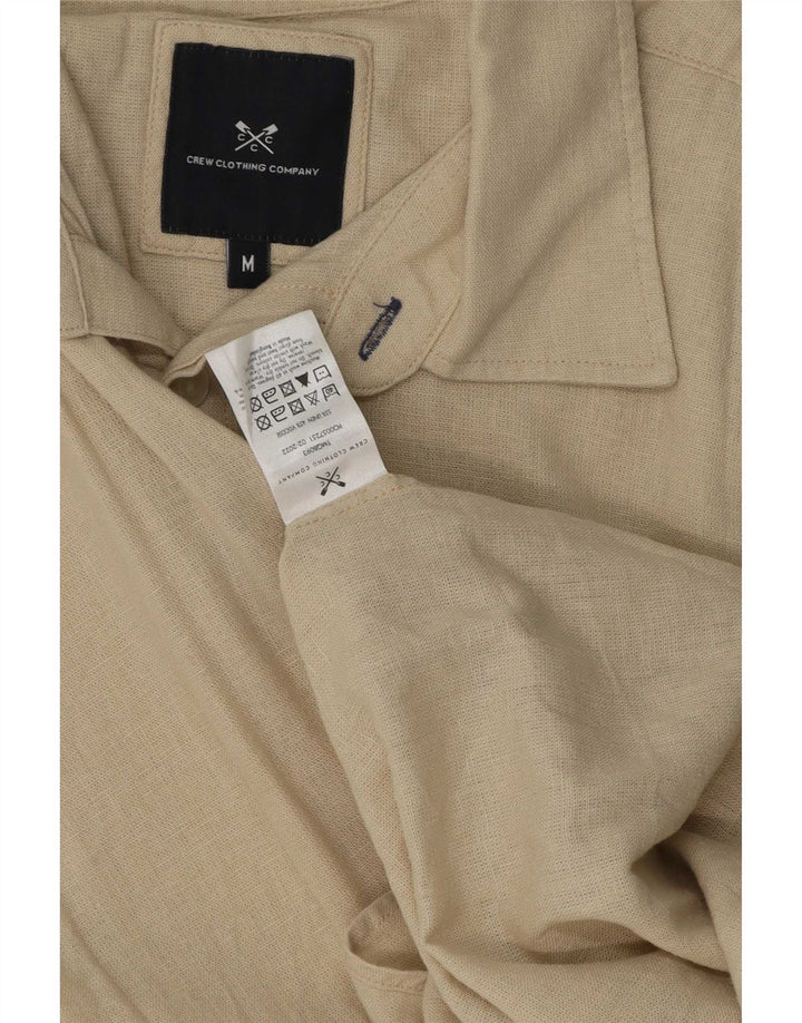 Ανδρικό πουκάμισο Crew Clothing Medium Beige Λινό