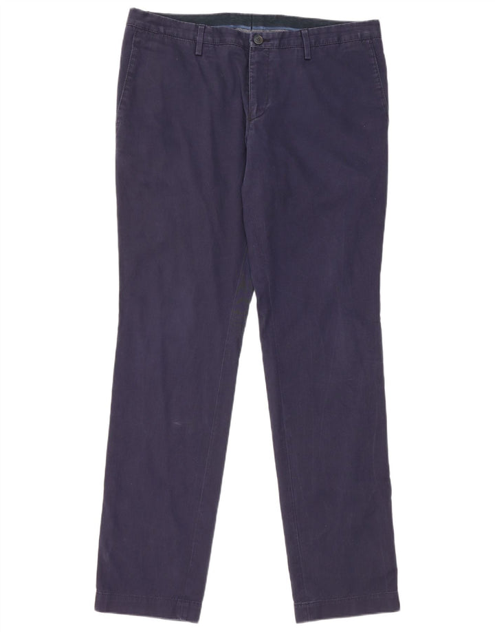Ανδρικό HUGO BOSS Slim παντελόνι Chino EU 50 Large W34 L32 Navy Blue Cotton