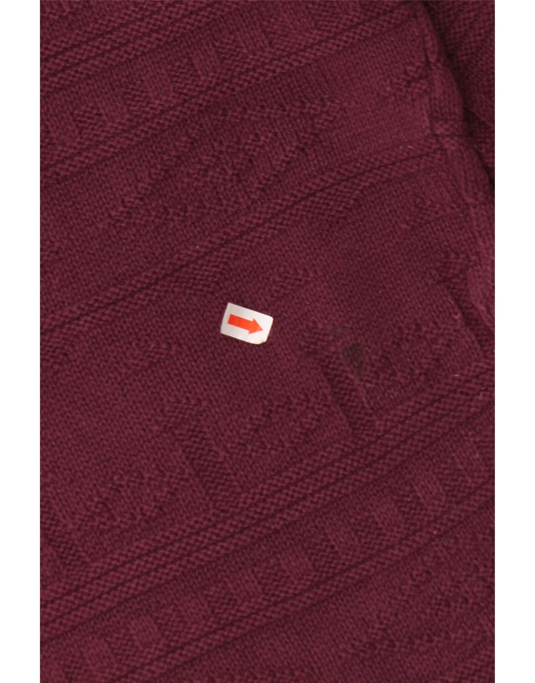 Ανδρικό πουλόβερ με λαιμόκοψη VINTAGE Μεγάλο Βουργουνδί