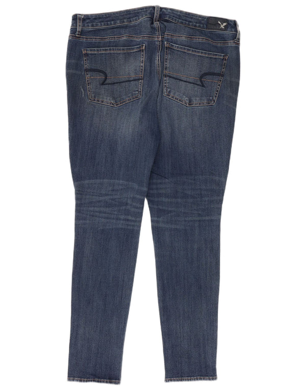 American Eagle Γυναικεία Jegging Τζιν UK 18 XL W38 L28 Μπλε βαμβακερό