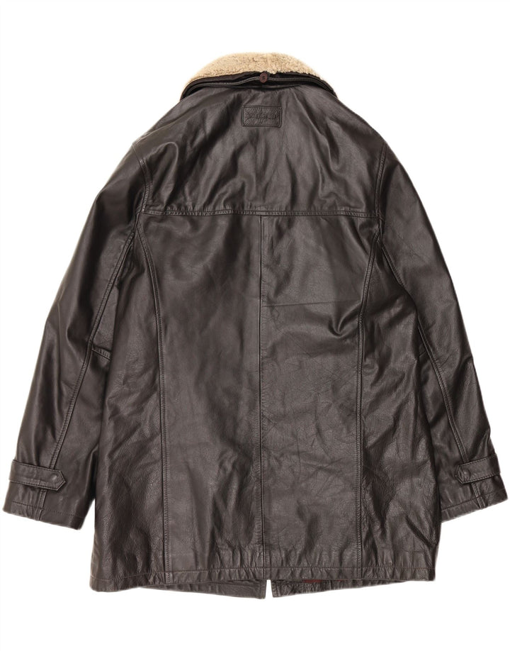ARMA Womens Leather Jacket UK 18 XL  Black Vintage Arma and Second-Hand Arma from Messina Hembry 