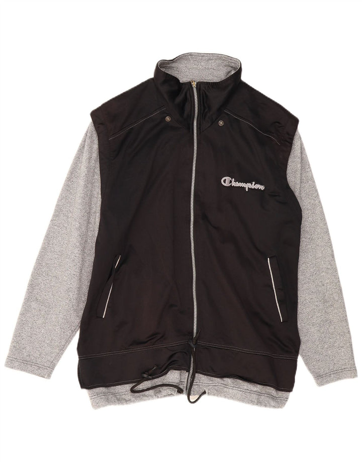 Ανδρική φόρμα Champion Graphic Top Jacket Large Black Polyester