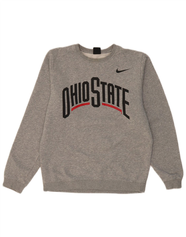 Ανδρικό γραφικό φούτερ NIKE State Ohio, Jumper, μικρό γκρι βαμβακερό