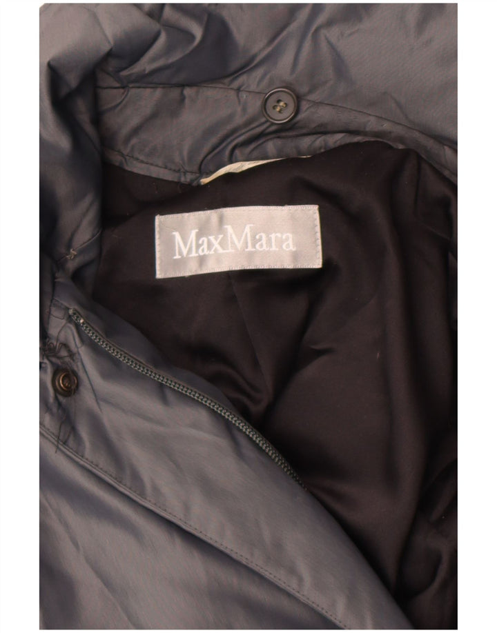 Max Mara Γυναικείο Μπουφάν UK 14 Large Grey Nylon