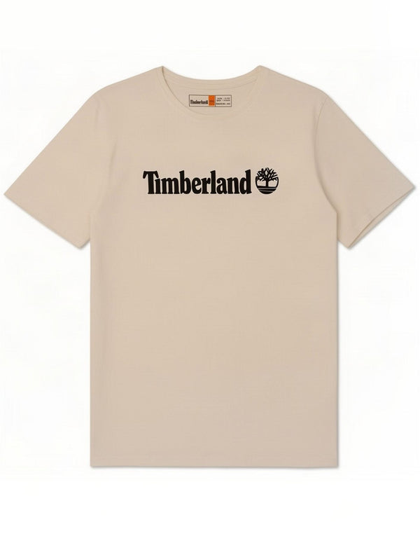 Γυναικείο T-shirt Timberland με κανονική εφαρμογή γραφικό μπλουζάκι UK 18 XL λευκό βαμβακερό