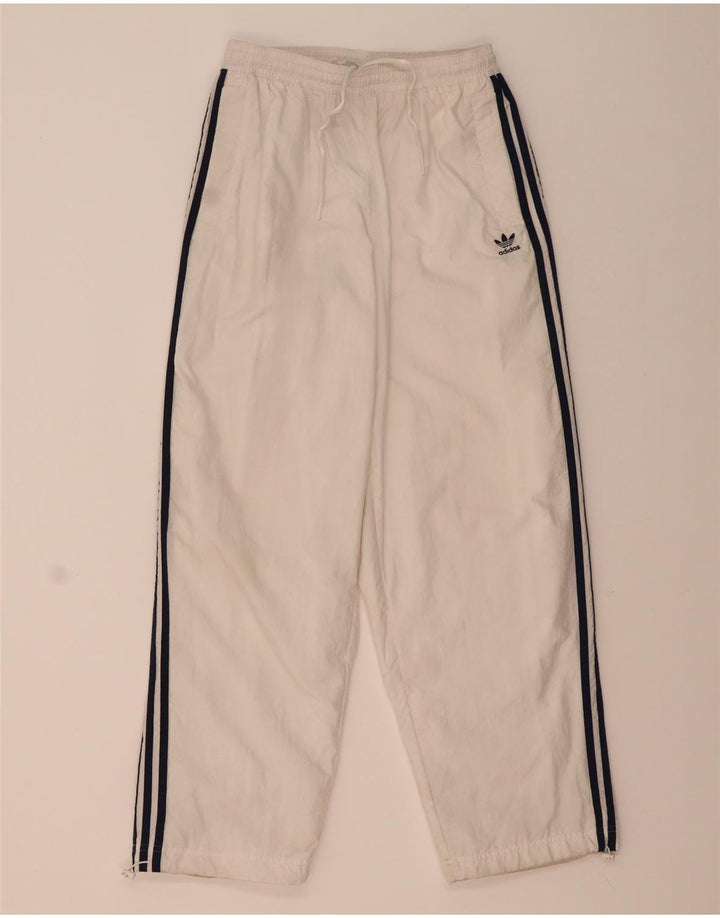 Adidas Γυναικεία φόρμα παντελόνια UK 12/14 Medium White Polyamide