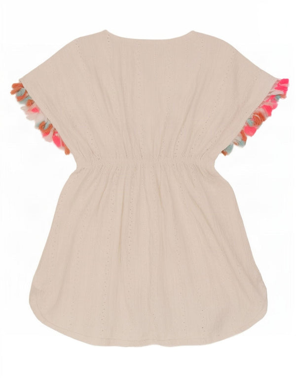 Lipsy Womens Beach Kaftan Dress UK 8 Small White