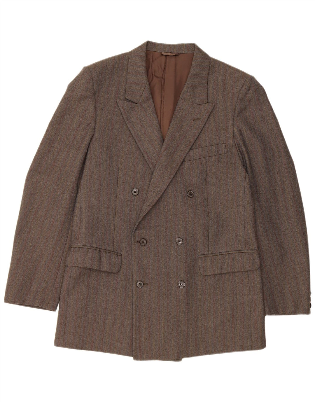 Vintage Ανδρικό Διπλό Μπουφάν Blazer IT 50 Large Grey Pinstripe