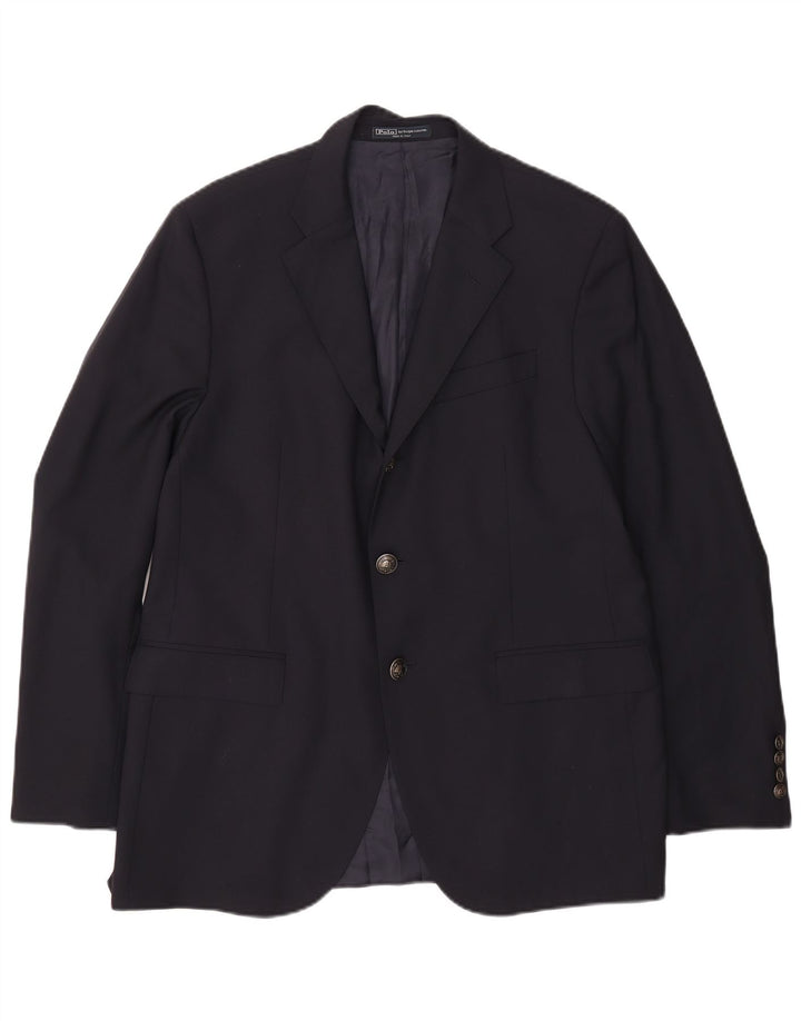 Polo Ralph Lauren Ανδρικό σακάκι με 2 κουμπιά σακάκι IT 54 XL Navy Blue Wool