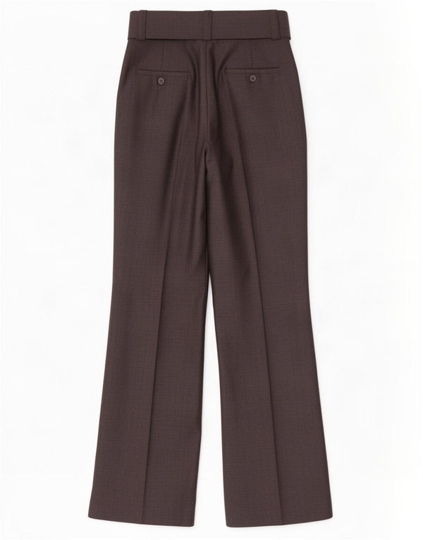 Zara γυναικείο φαρδύ πόδι παντελόνι EU 36 XS W26 L31 Γκρι μαλλί
