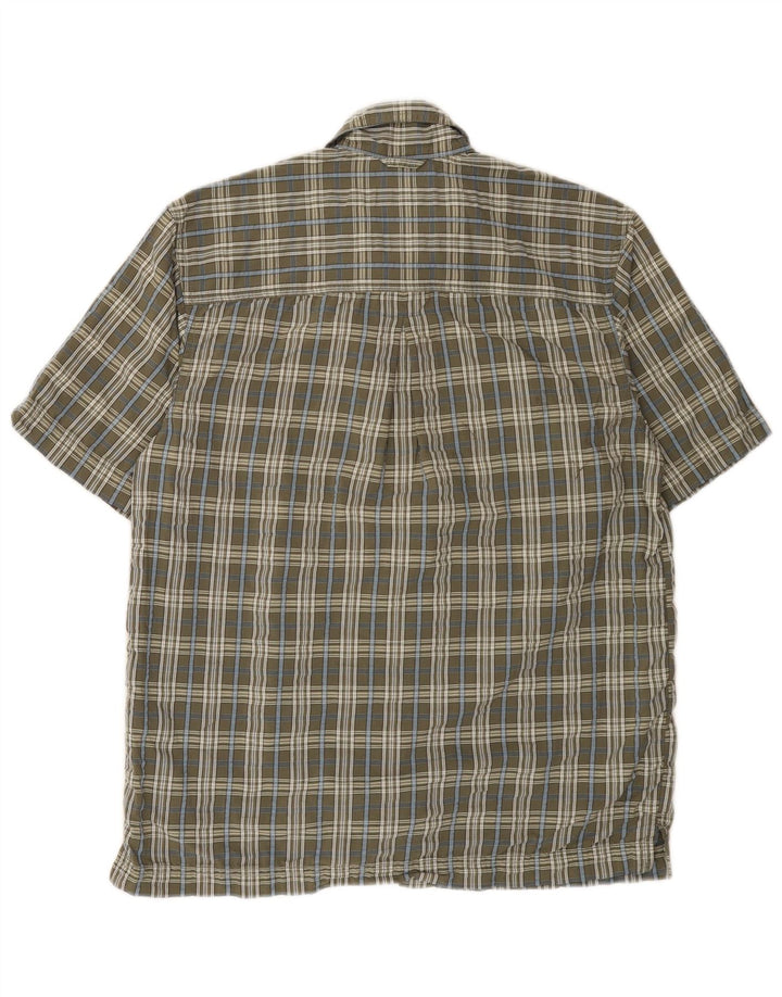 EDDIE BAUER Ανδρικό κοντομάνικο πουκάμισο μικρό γκρι βαμβακερό