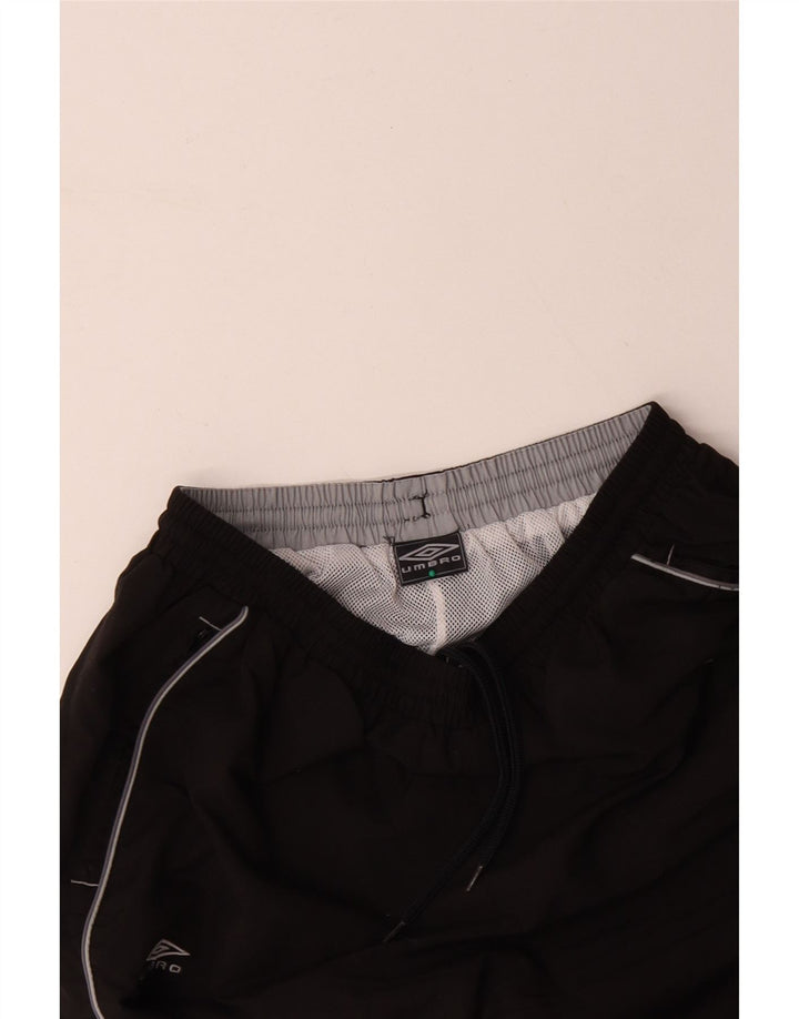 Ανδρική αθλητική φόρμα UMBRO Γραφική Παντελόνι Joggers Μεγάλο Μαύρο Πολυεστέρα