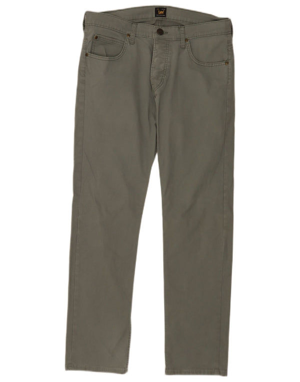 Lee Mens Powell Slim Casual Παντελόνι W33 L29 Πράσινο βαμβακερό