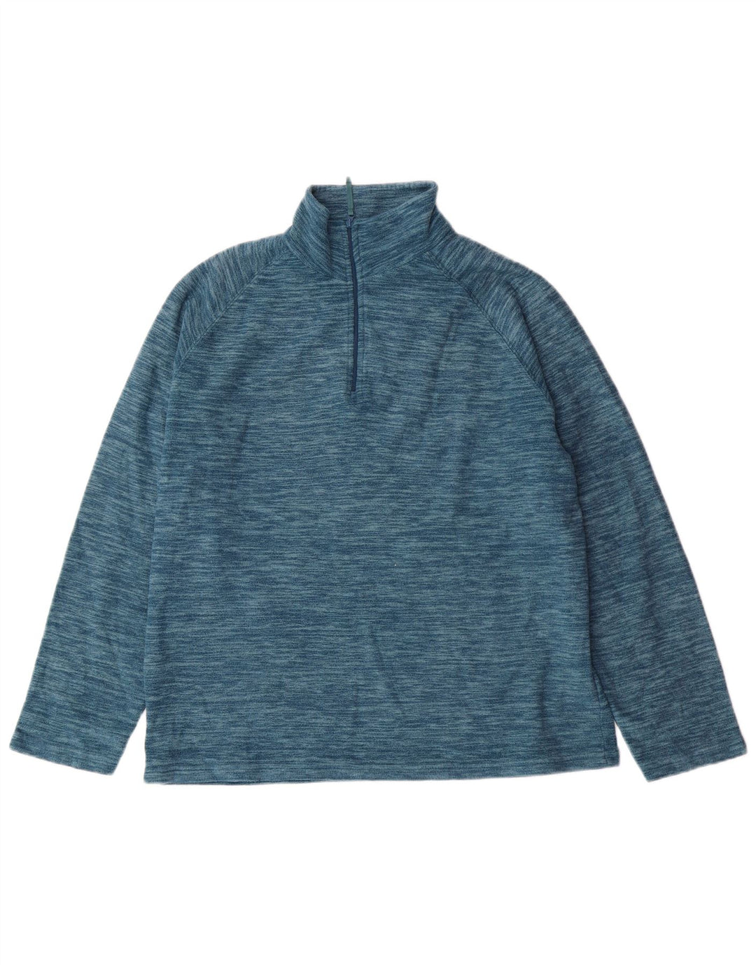 MOUNTAIN WAREHOUSE Γυναικείο φερμουάρ Fleece Jumper UK 14 Medium Blue Flecked