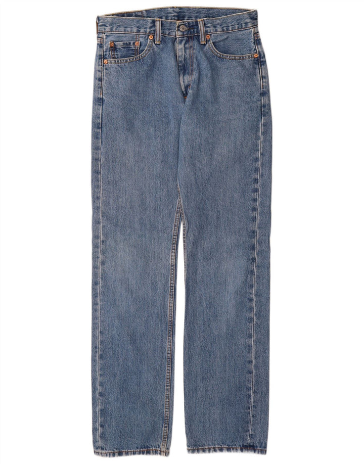 Levi's Mens 505 Straight Jeans W30 L34 Μπλε Βαμβακερό
