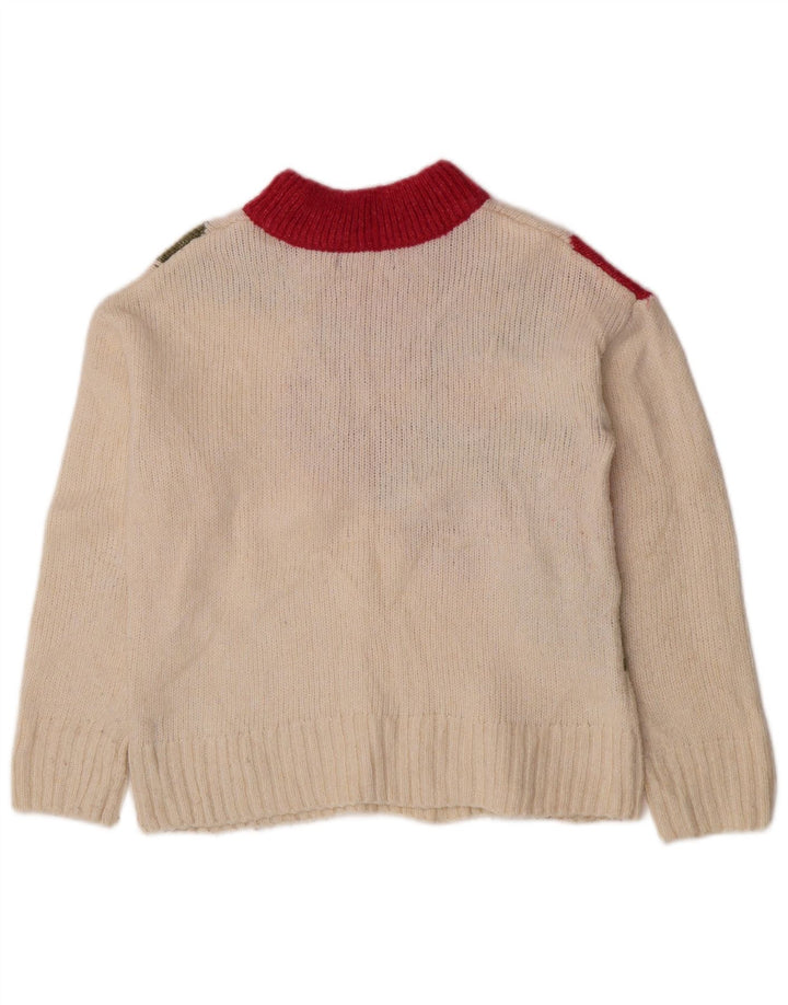 Marks & Spencer Γυναικείο πουλόβερ με λαιμό χελώνα UK 10 Small Off White