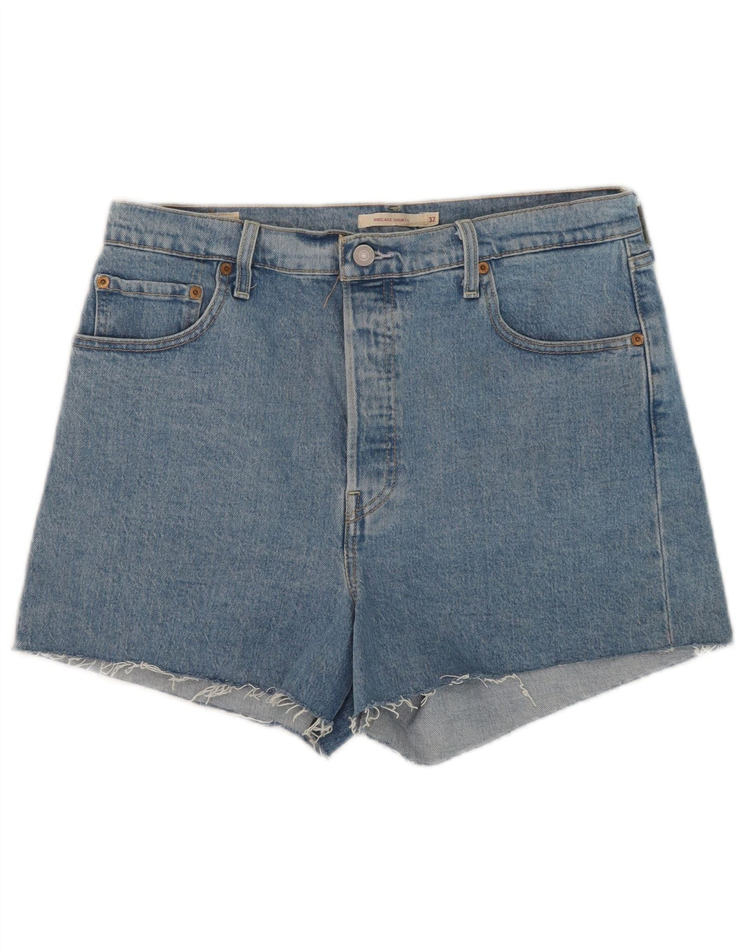 Γυναικείο τζιν σορτς Levi's Ribcage W32 μεγάλο μπλε βαμβακερό