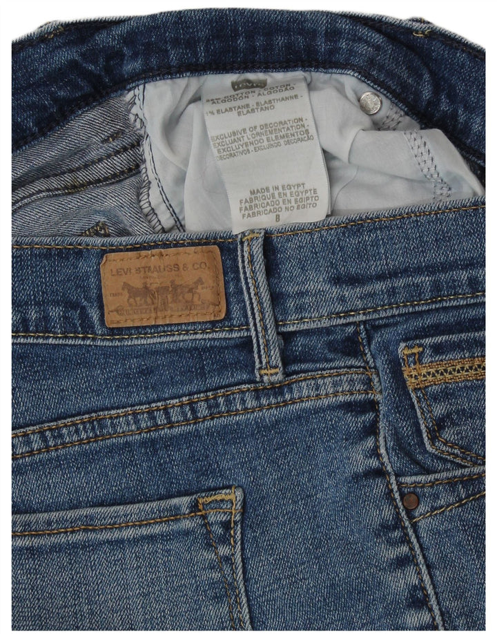 LEVI'S Γυναικείο παντελόνι Capri US 8 Medium W30 L19 Μπλε βαμβακερό