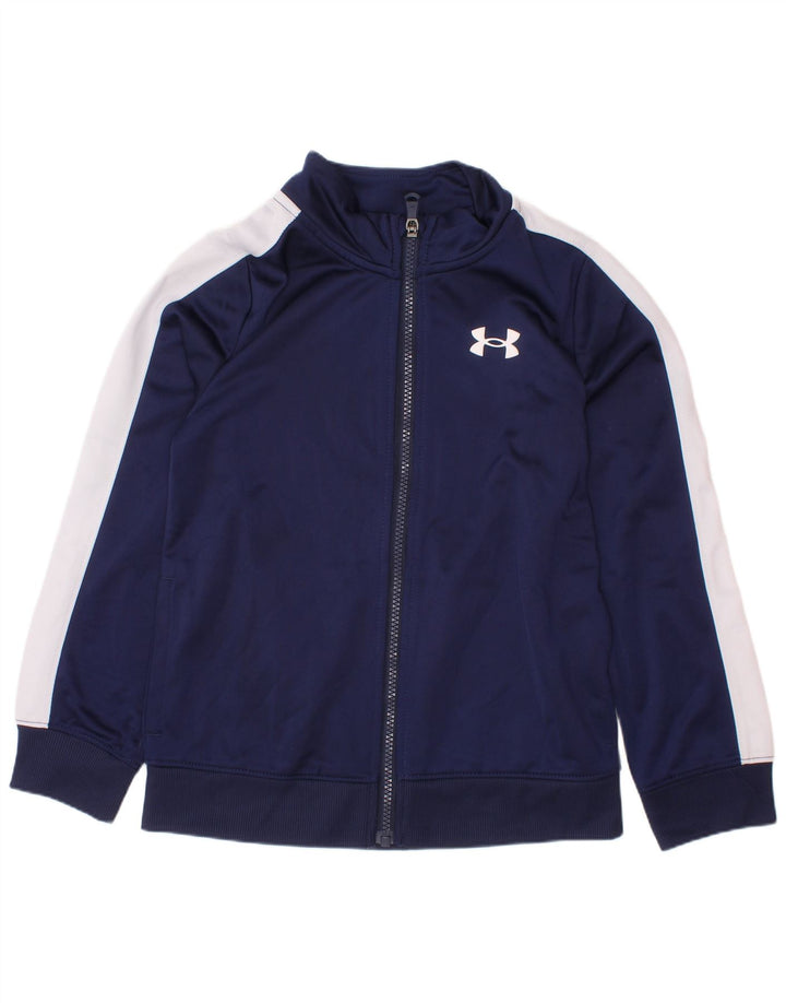 UNDER ARMOR Boys αθλητική φόρμα φόρμας 6-7 ετών Navy Blue Colorblock