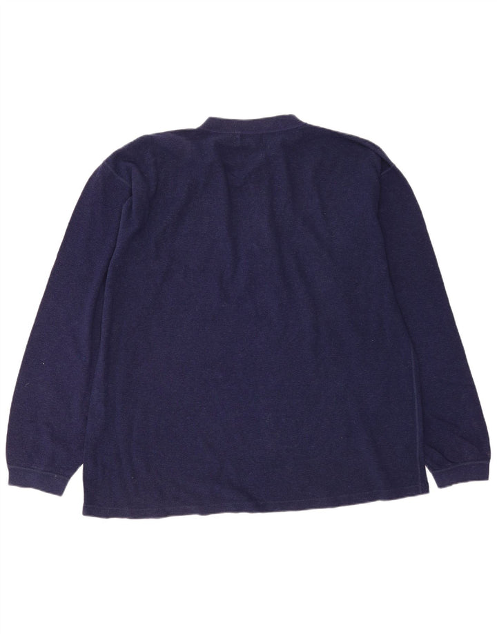 Ανδρικό μπλουζάκι Eddie Bauer Loose Fit Μακρυμάνικο μεσαίο, μπλε ναυτικό βαμβακερό