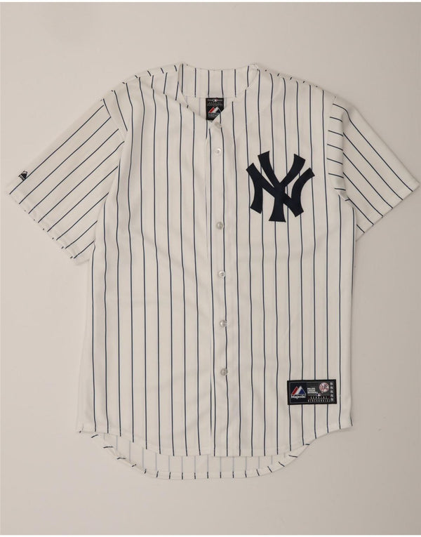 MAJESTIC Ανδρικά New York Yankees Graphic Jersey Top Medium White Pinstripe