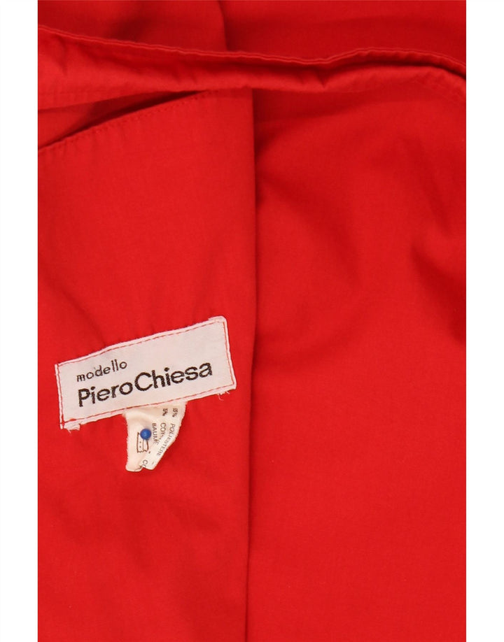 Γυναικεία καμπαρντίνα VINTAGE UK 14 Medium Red Polyester