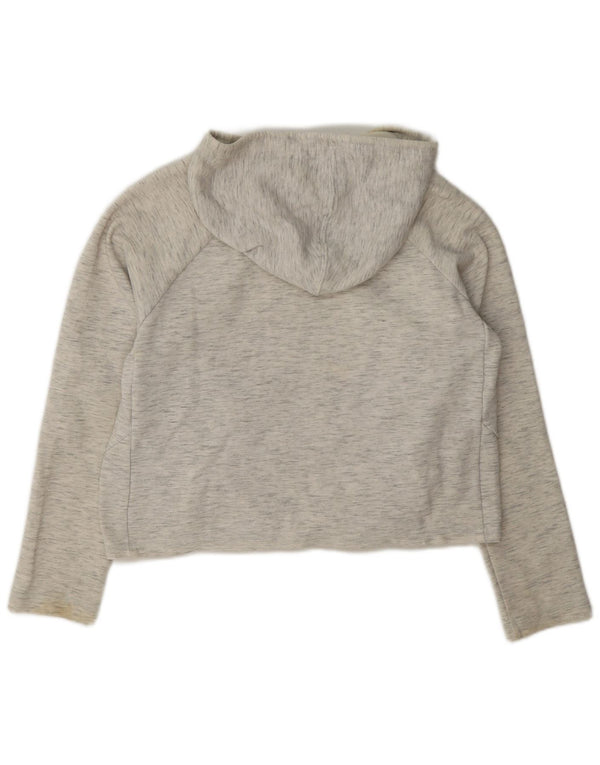 Puma γυναικείο φούτερ με κουκούλα UK 10 Small Grey Flecked