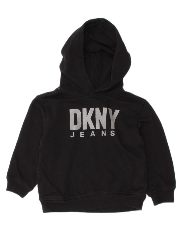 Dkny Baby Boys Graphic Hoodie Jumper 18-24 μηνών μαύρο βαμβακερό