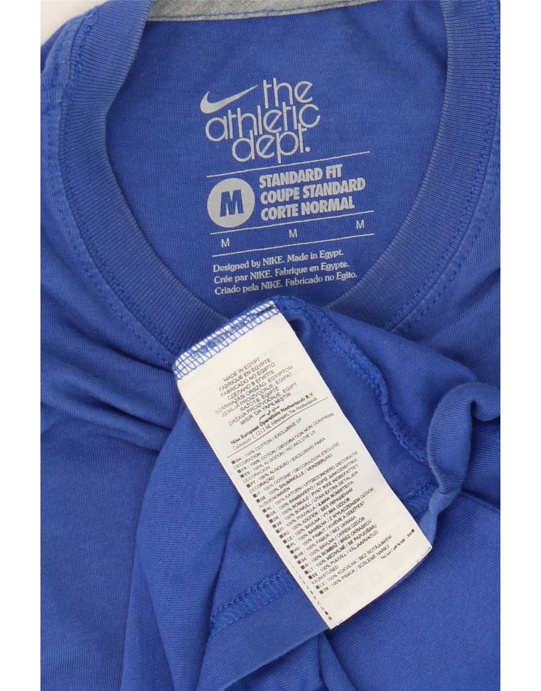 Γυναικείο T-Shirt Nike Standard Fit Μπλουζάκι από μεσαίο μπλε βαμβακερό